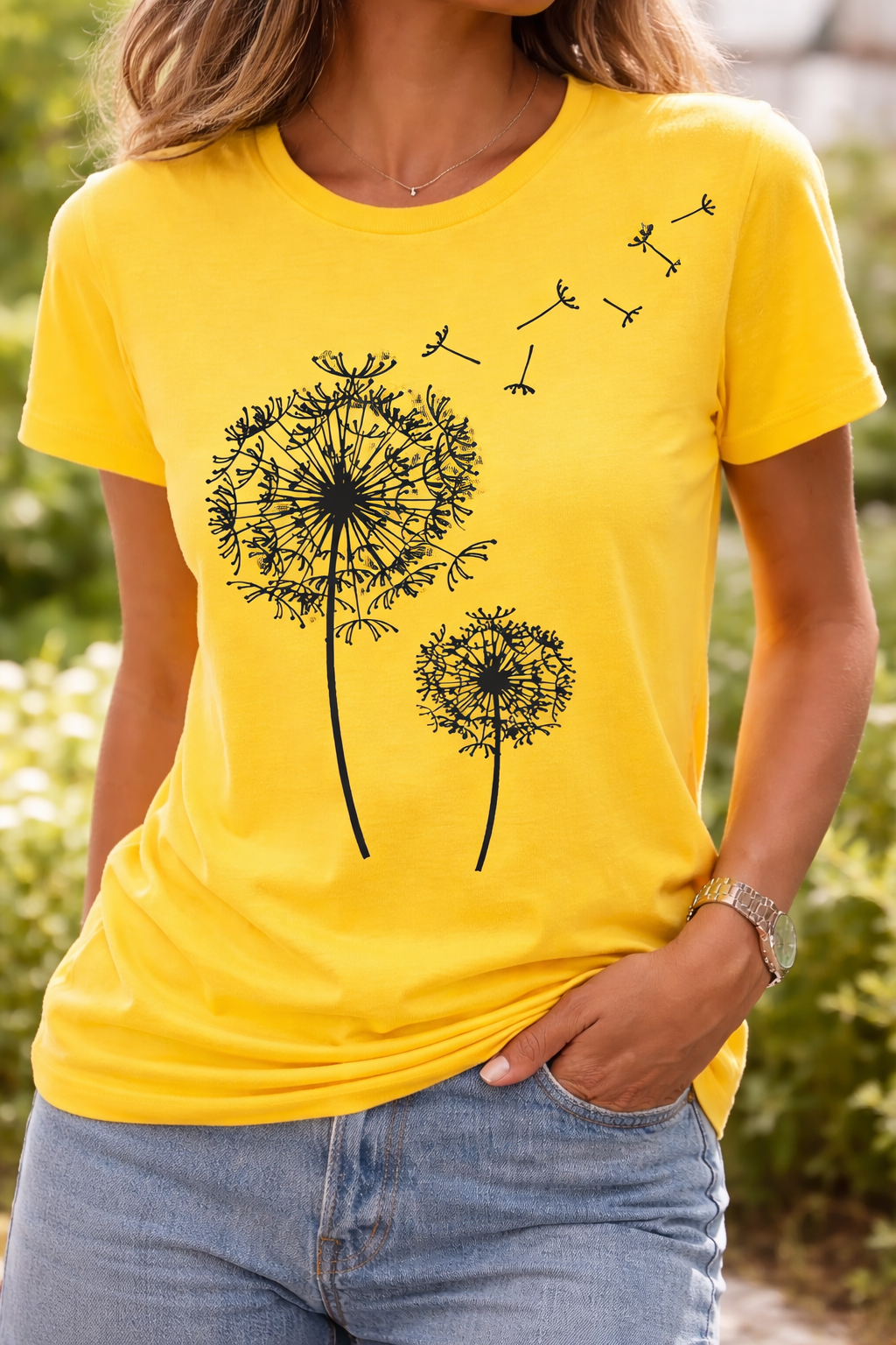 T-Shirt Femme à Manches Courtes – Imprimé Minimaliste pour le Quotidien