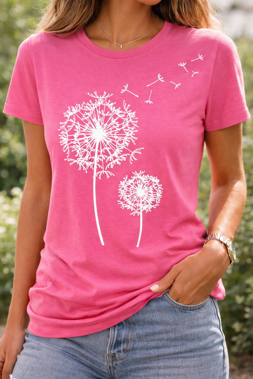 T-Shirt Femme à Manches Courtes – Imprimé Minimaliste pour le Quotidien