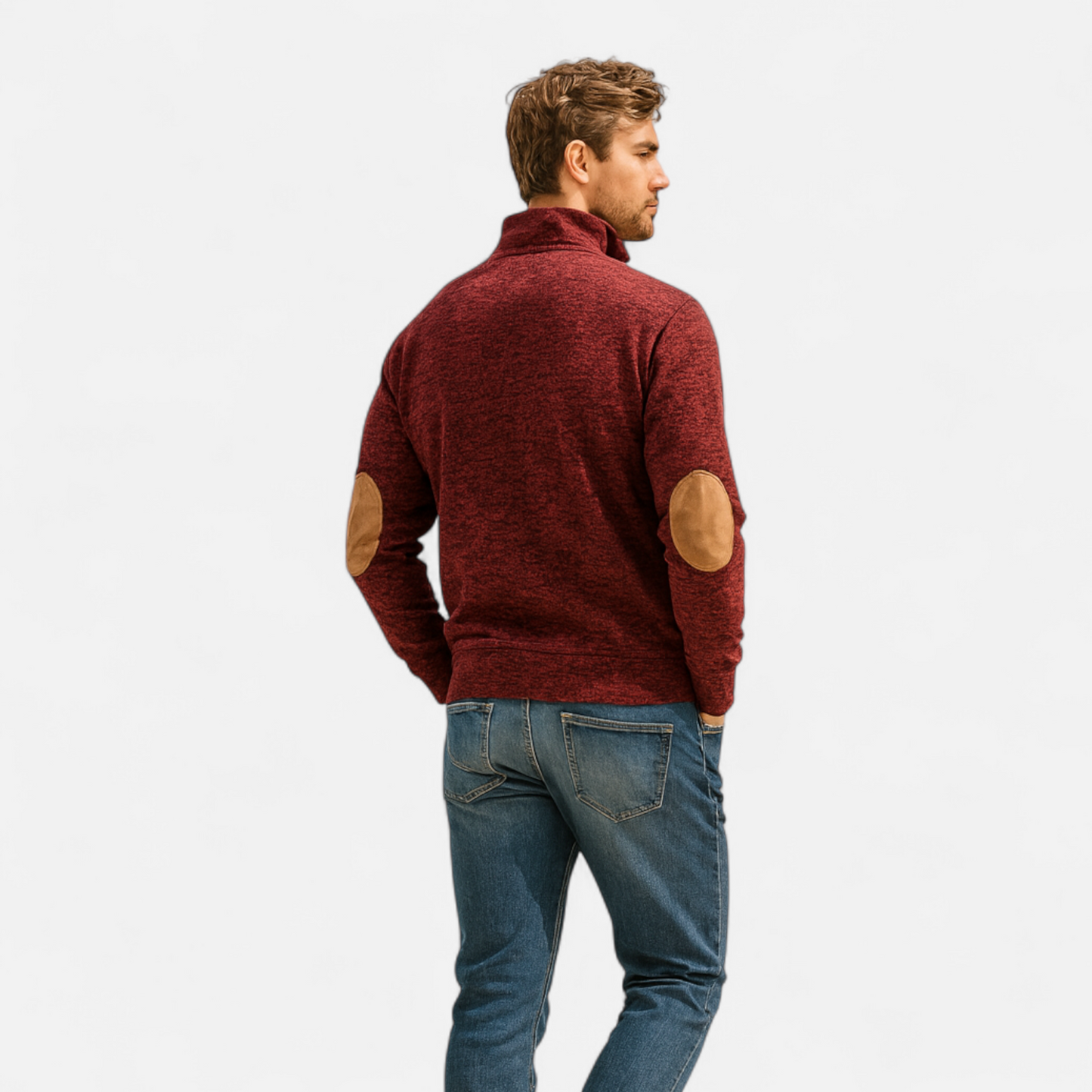 Men’s Knitted Sweater | Pull Homme à Col Montant | Élégance Héritage & Confort Moderne