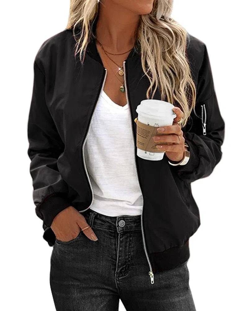 Veste bomber légère à coupe moderne – Décontractée, urbaine & polyvalente