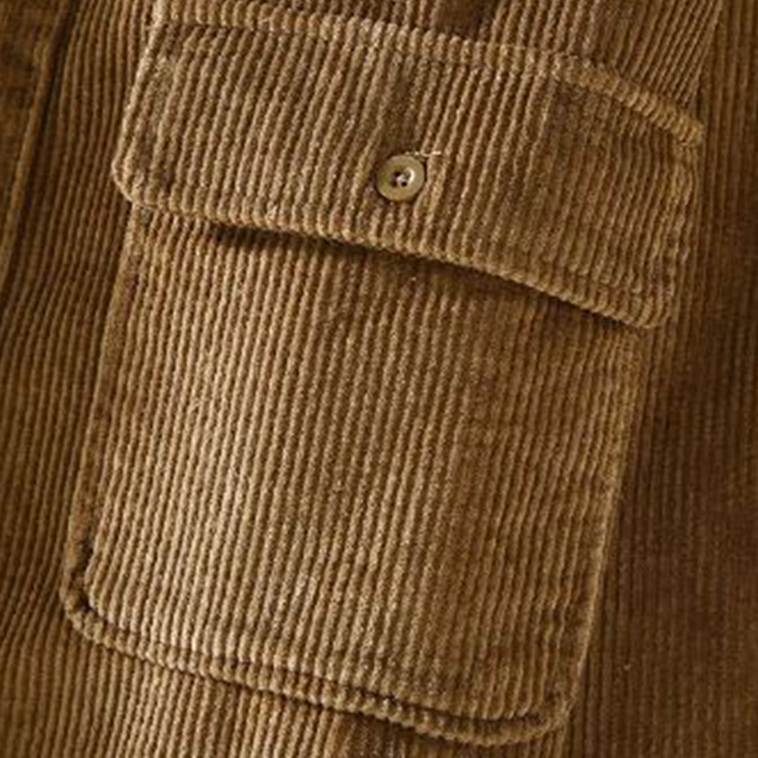 Chemise d’Hiver en Velours Côtelé pour Homme | Chaleur & Élégance Décontractée