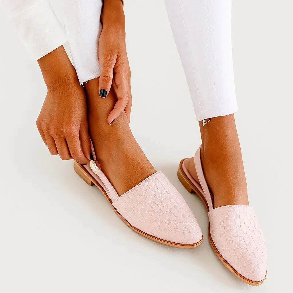 Chaussures slingback tressées – Élégantes, confortables & polyvalentes