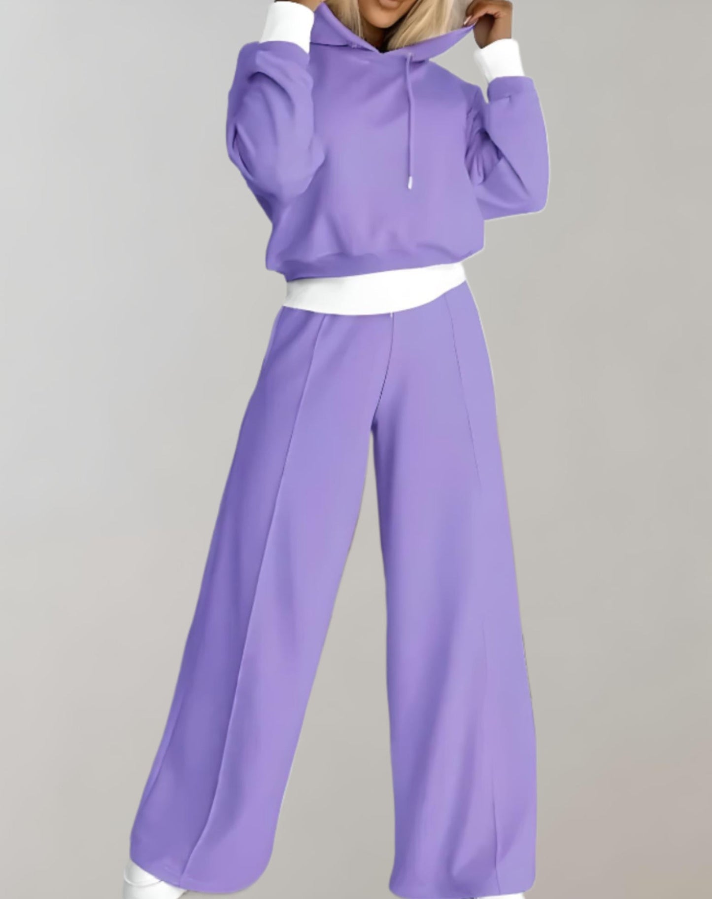 Ensemble Sweat à Capuche & Pantalon Large Femme | Confort et Style Sportif