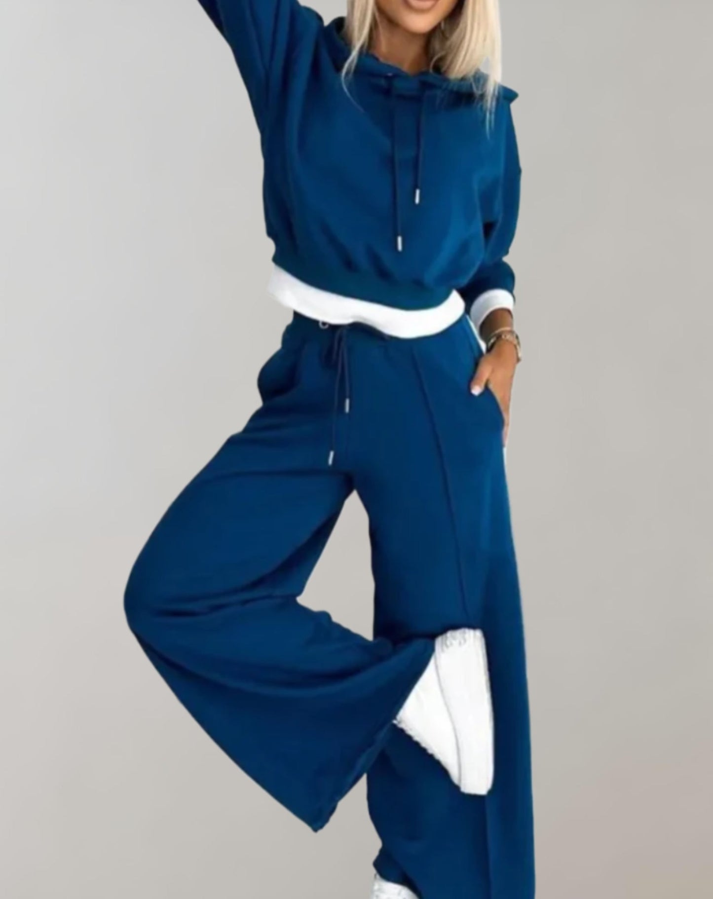 Hoodie Tracksuit Set Femme | Ensemble 2 pièces à Pantalon Large pour un Style Streetwear Élégant