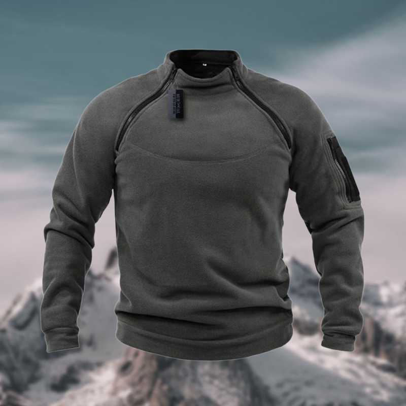 Quincy | Sweat Homme à Col Zippé Confort Outdoor