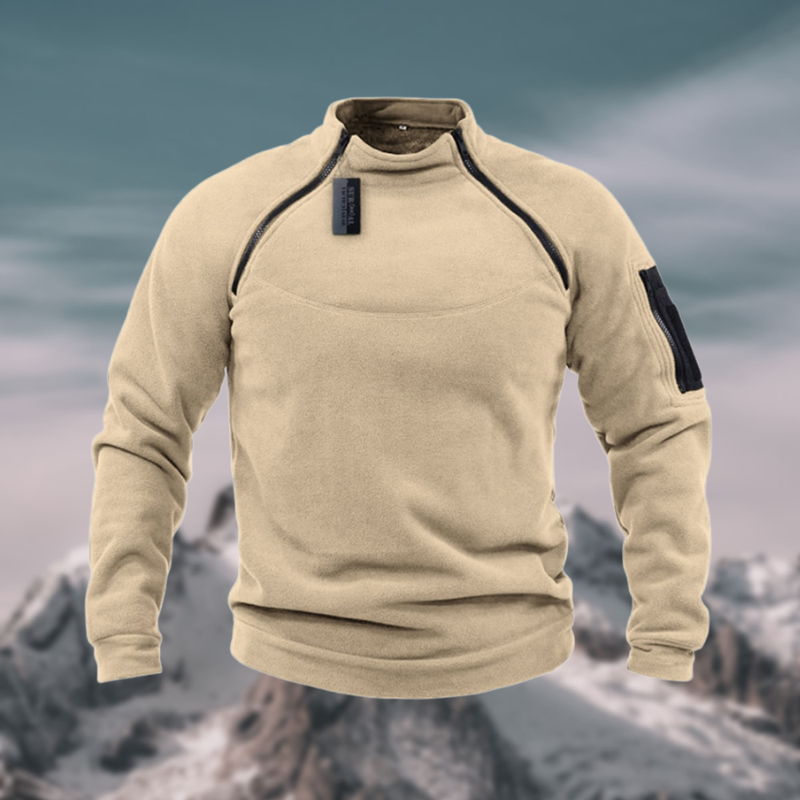 Quincy | Sweat Homme à Col Zippé Confort Outdoor