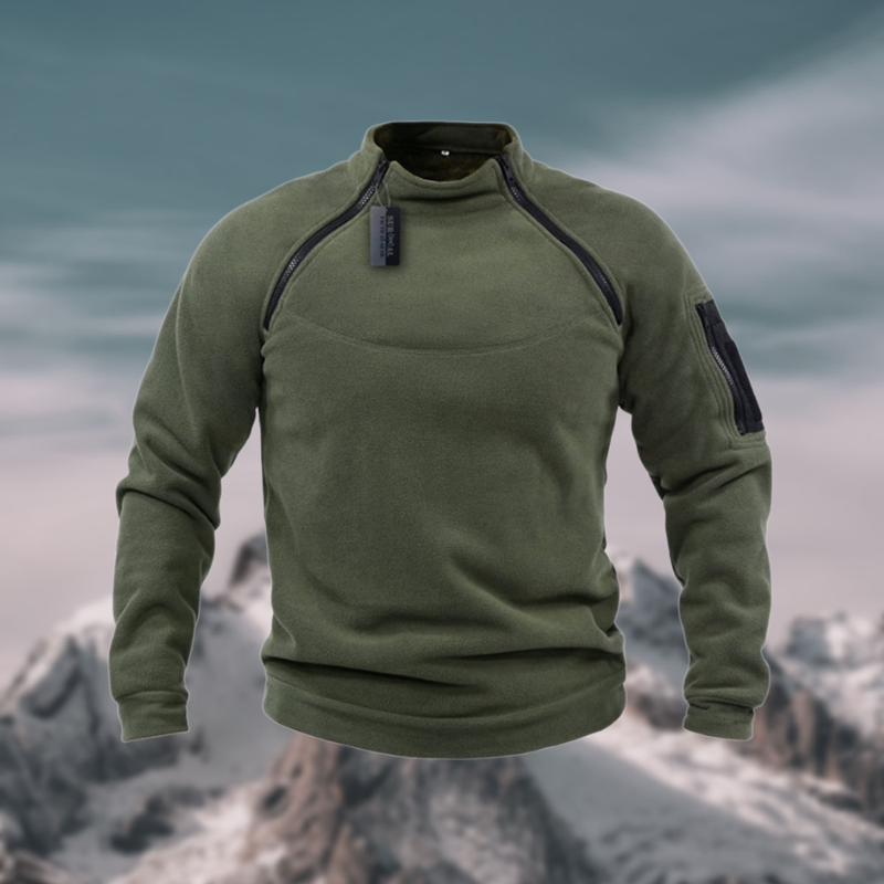 Quincy | Sweat Homme à Col Zippé Confort Outdoor