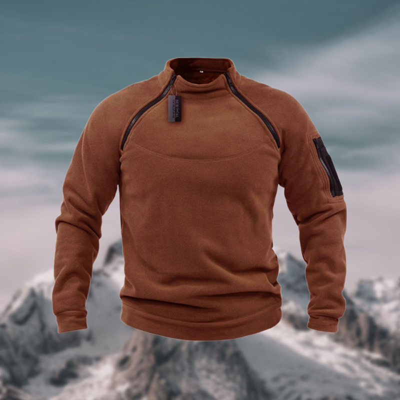 Quincy | Sweat Homme à Col Zippé Confort Outdoor
