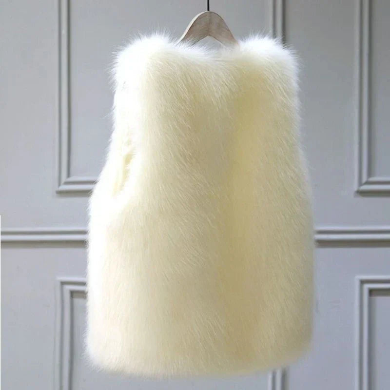 Bodywarmer Femme en Fausse Fourrure | Style Chic et Confortable