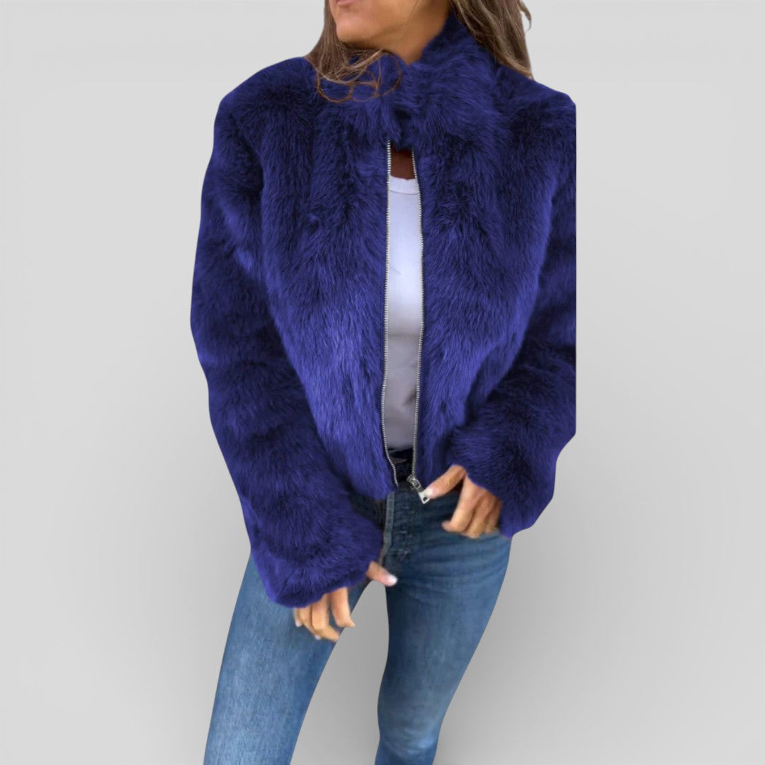 Veste pour femme à col montant avec fermeture à glissière – Stylée, Confortable & Polyvalente