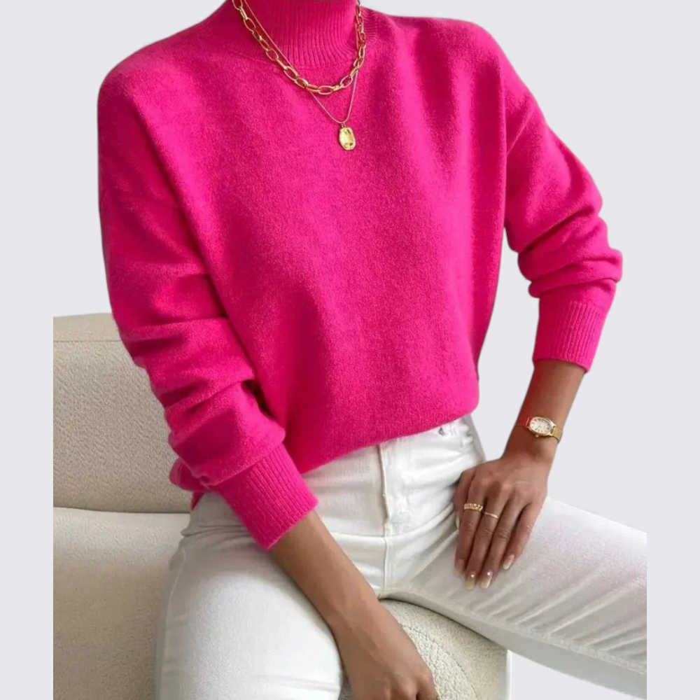 Pull à col montant pour femme – Élégant, Confortable & Polyvalent