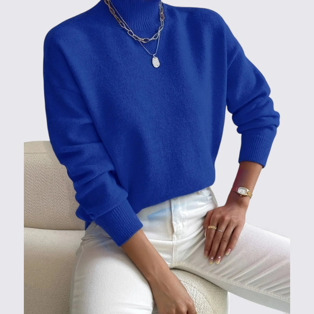 Pull à col montant pour femme – Élégant, Confortable & Polyvalent