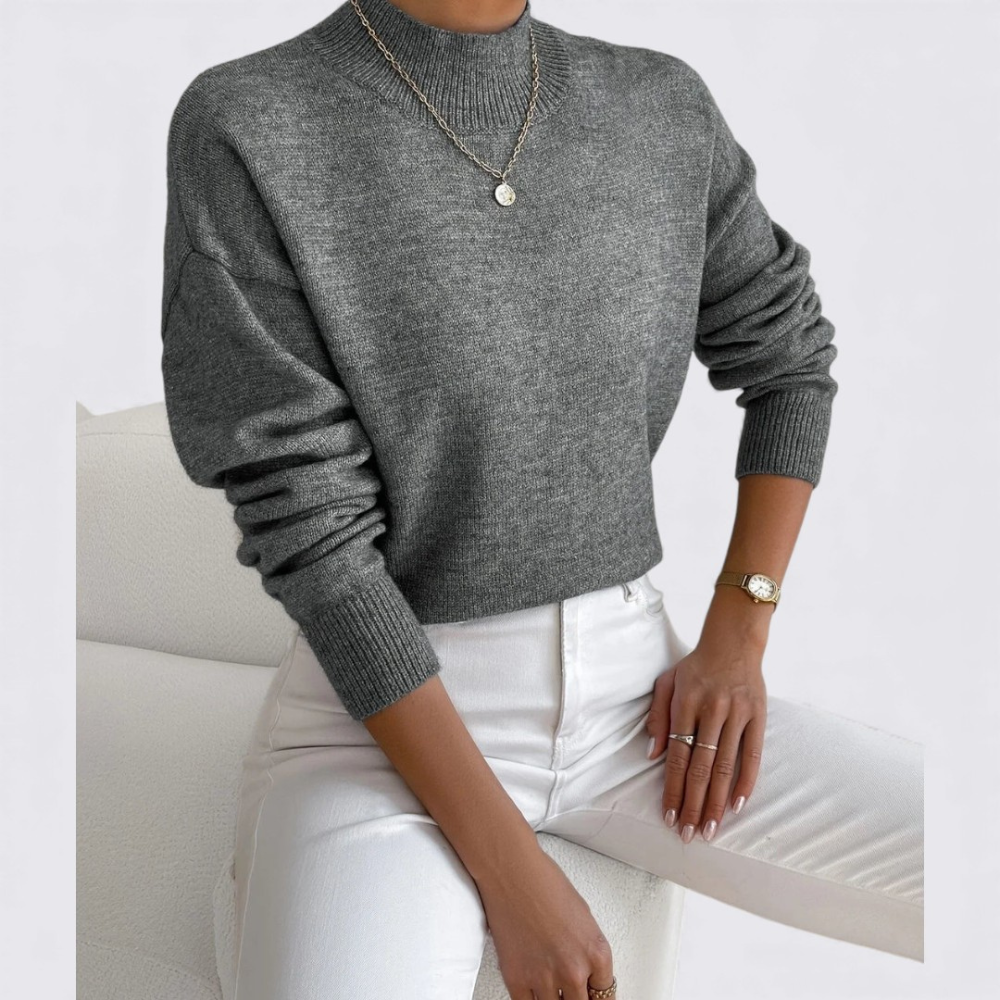 Pull à col montant pour femme – Élégant, Confortable & Polyvalent