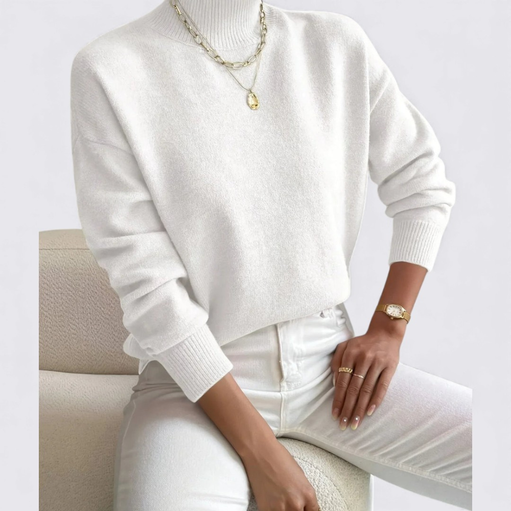 Pull à col montant pour femme – Élégant, Confortable & Polyvalent