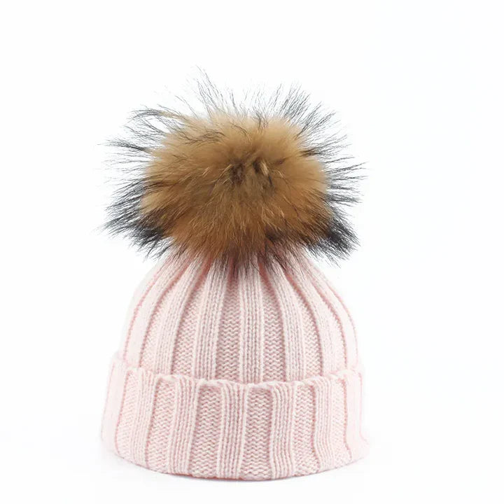 Bonnet Femme avec Pompon | Tricot Doux & Forme Ajustée