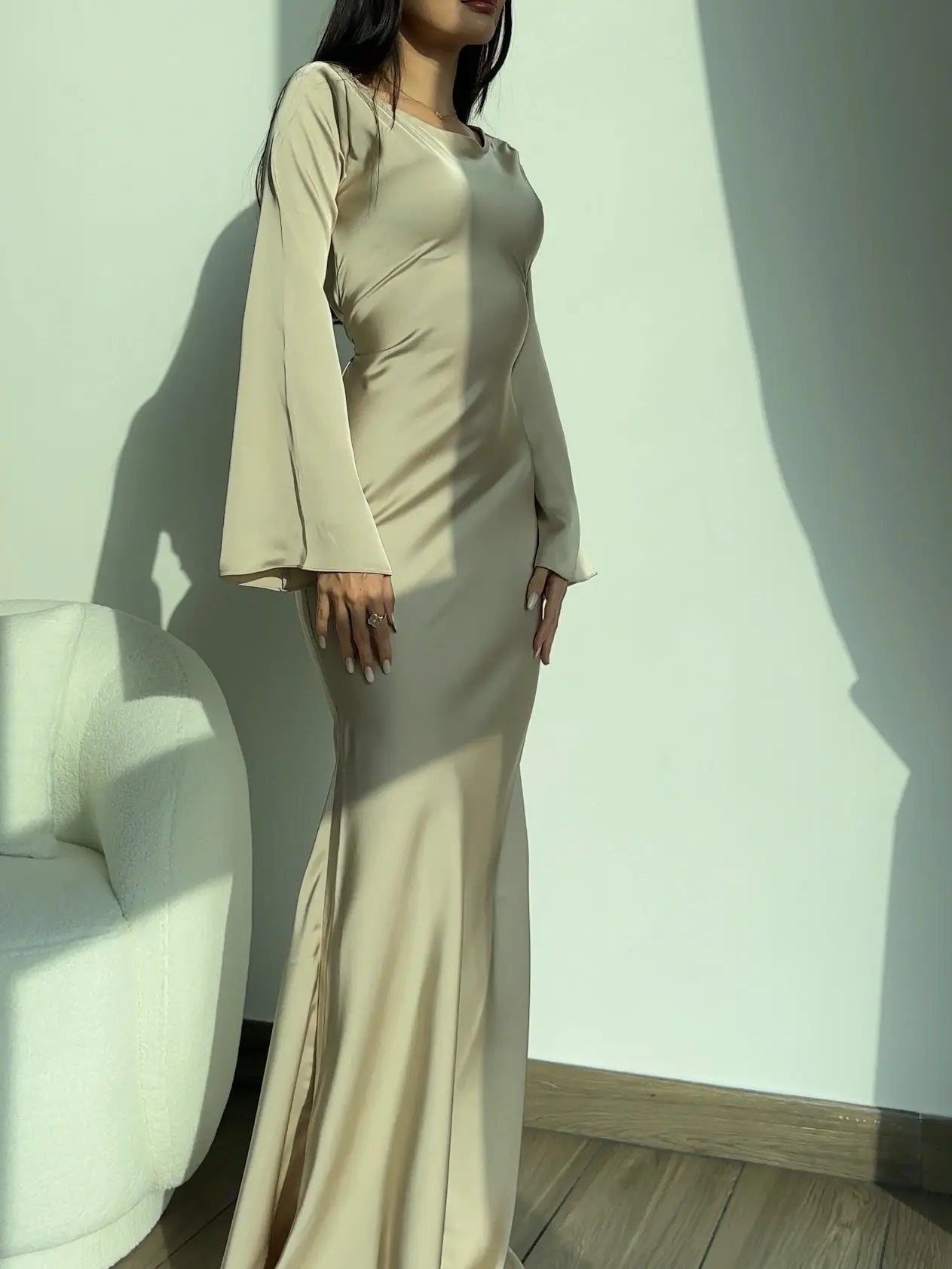 Evening Dress Femme Élégante | Maxi-Robe Longue Cintrée pour Occasions Spéciales