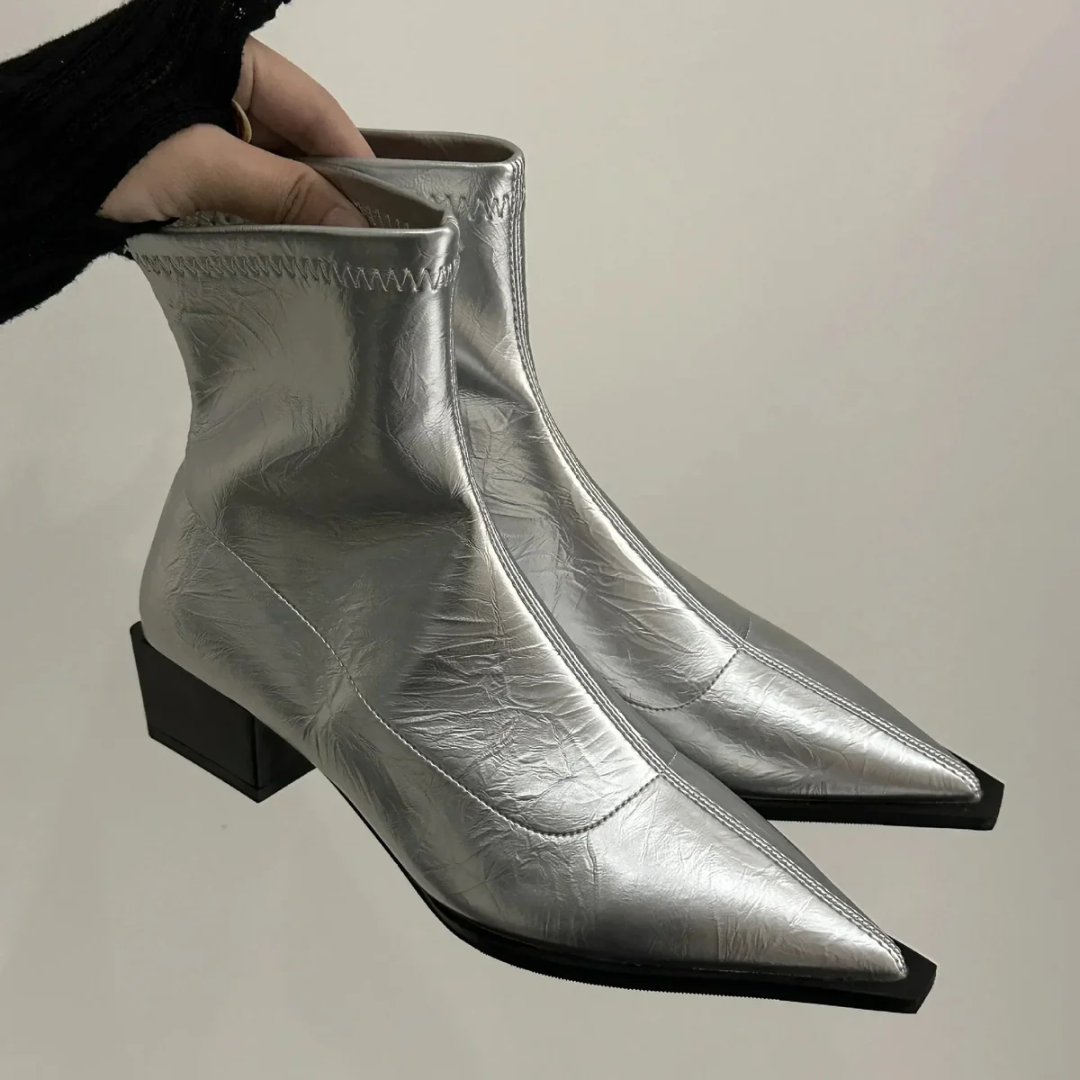 Bottines Élégantes à Bout Pointu Femme | Chaussures Chic et Confortables