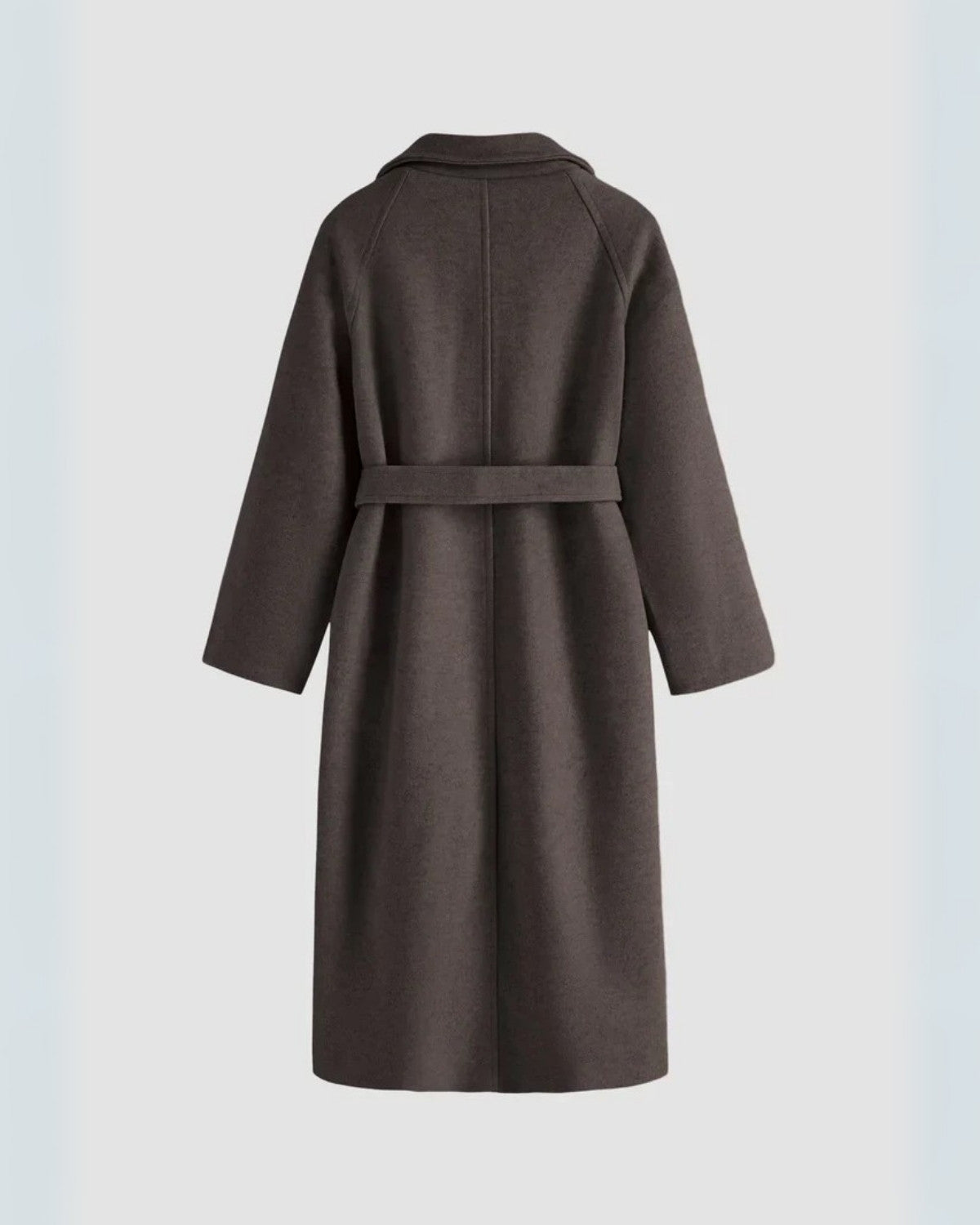 Noémi | Manteau Long à Ceinture et Col Revers pour Femmes