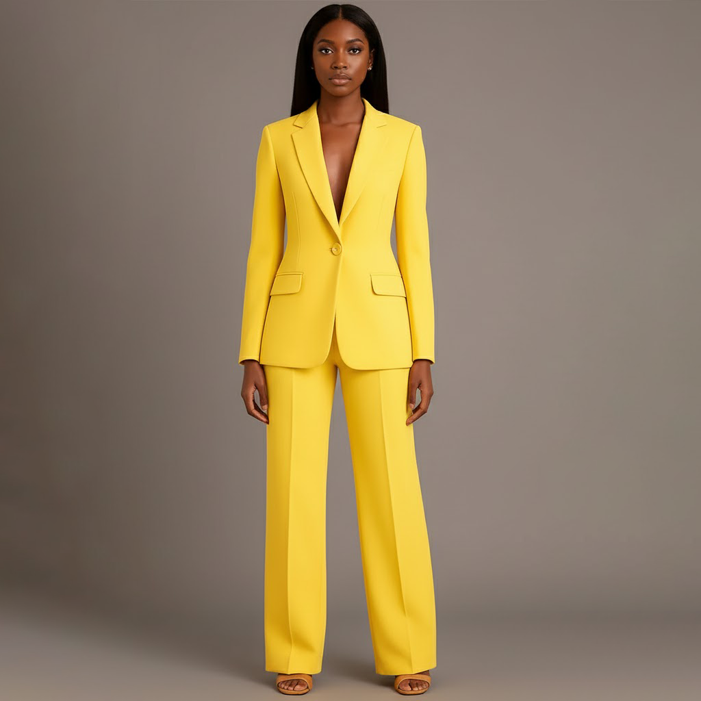 Ensemble tailleur pantalon cintré – Élégant, affirmé & intemporel