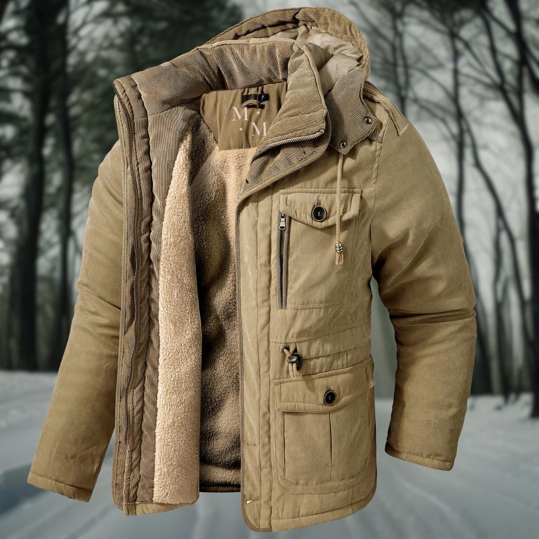 Preston | Veste Homme Hiver Chaude avec Capuche et Poches