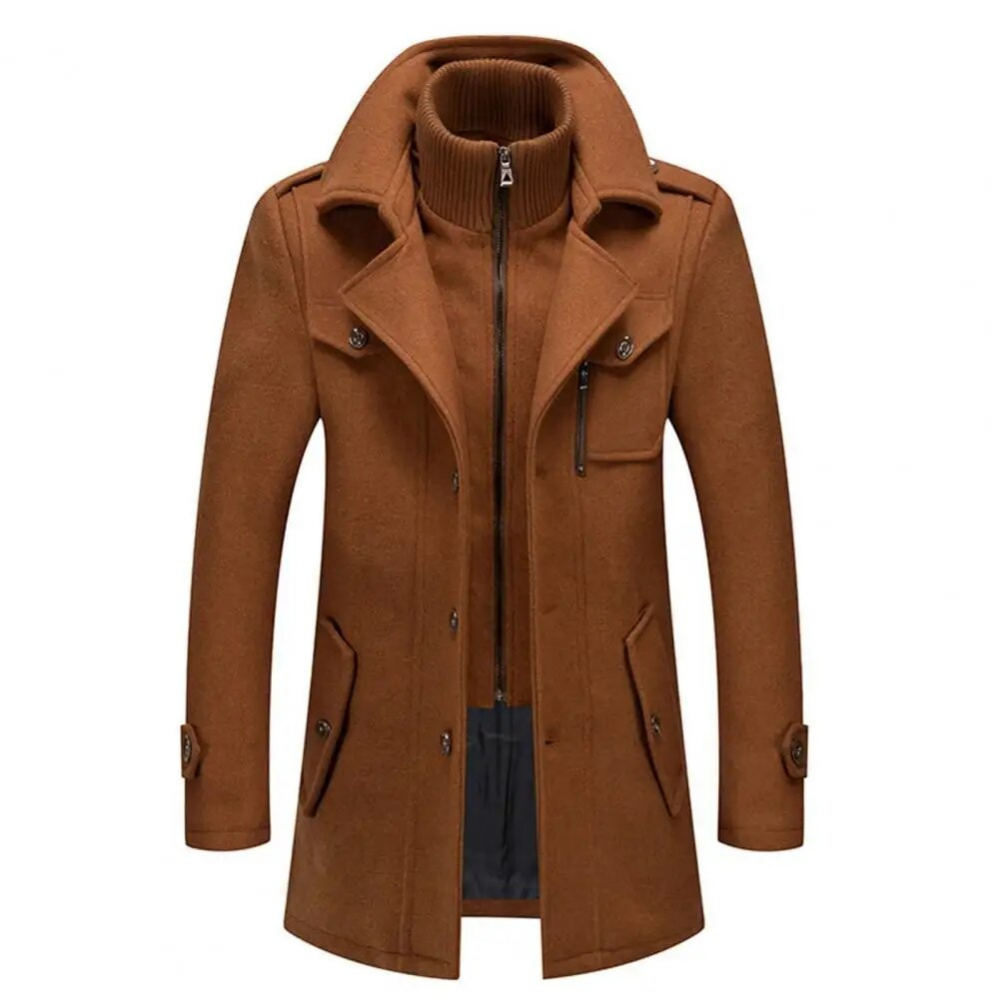 Rigor | Veste Homme Élégante à Double Col Zippé et Revers Boutonnés