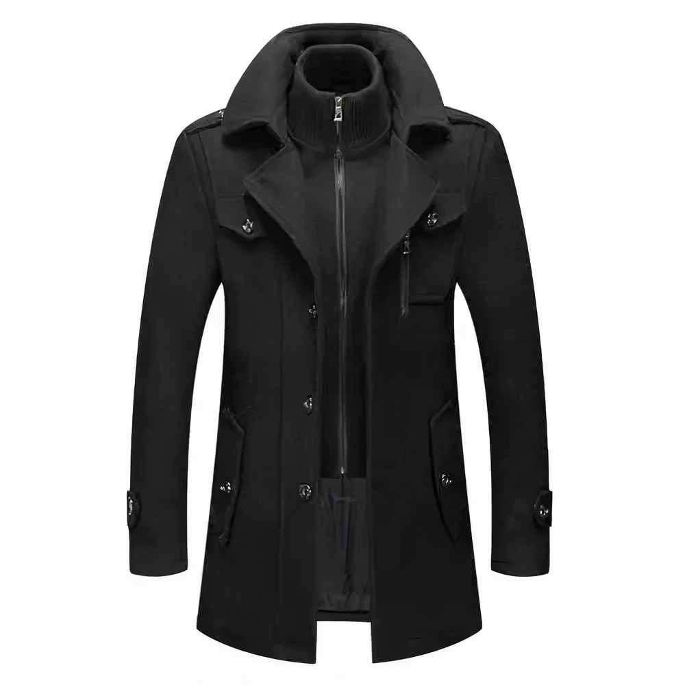 Rigor | Veste Homme Élégante à Double Col Zippé et Revers Boutonnés