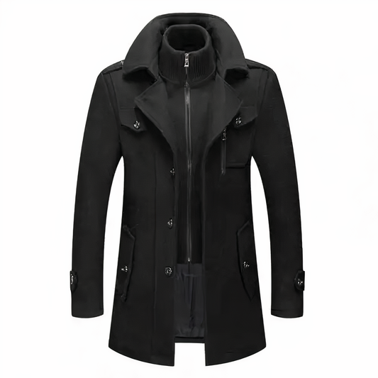 Rigor | Veste Homme Élégante à Double Col Zippé et Revers Boutonnés