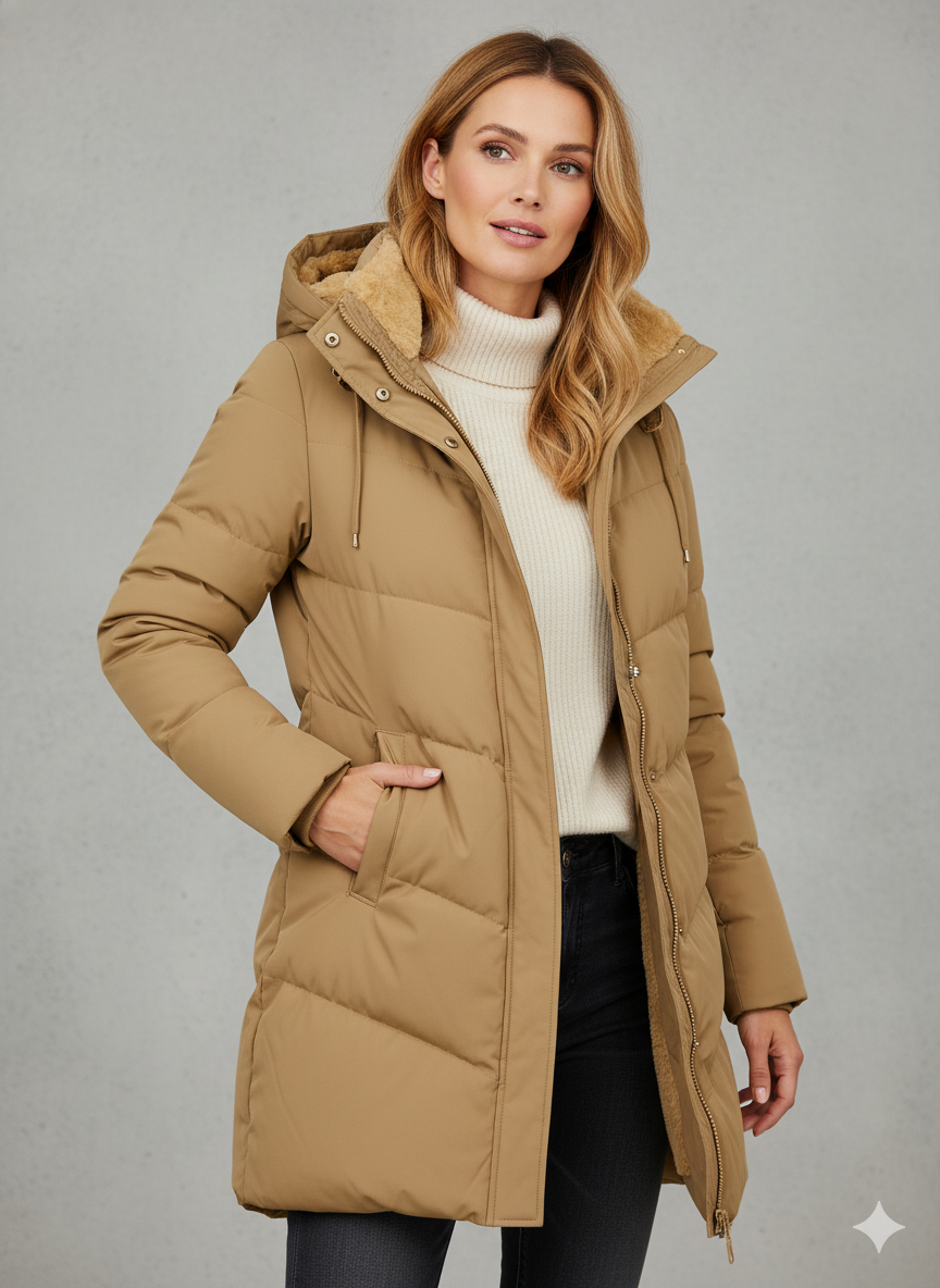 Manteau Doudoune Femme Long | Chaud, Élégant & Capuche Hiver