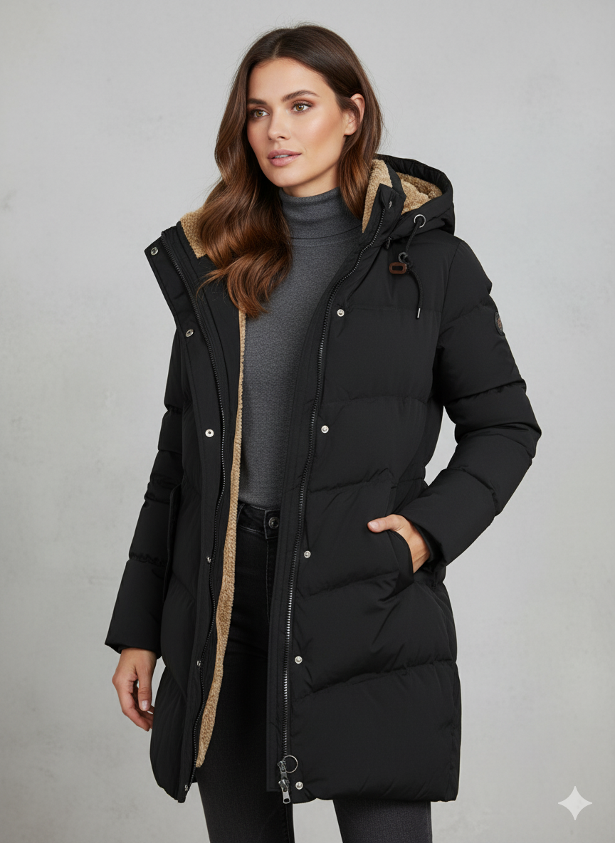 Manteau Doudoune Femme Long | Chaud, Élégant & Capuche Hiver