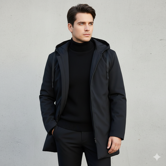 Veste d’Hiver Homme avec Capuche | Imperméable, Coupe-Vent & Chaude pour l’Automne et l’Hiver
