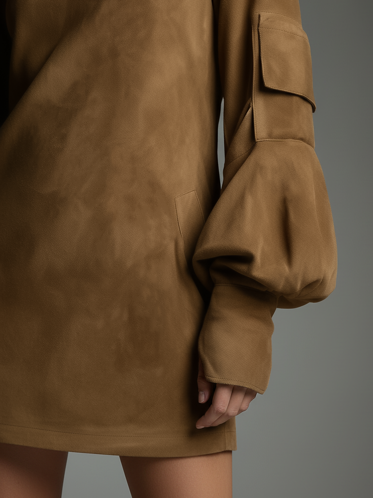 Robe Mini Col Montant Femme | Élégance Moderne et Confort Premium