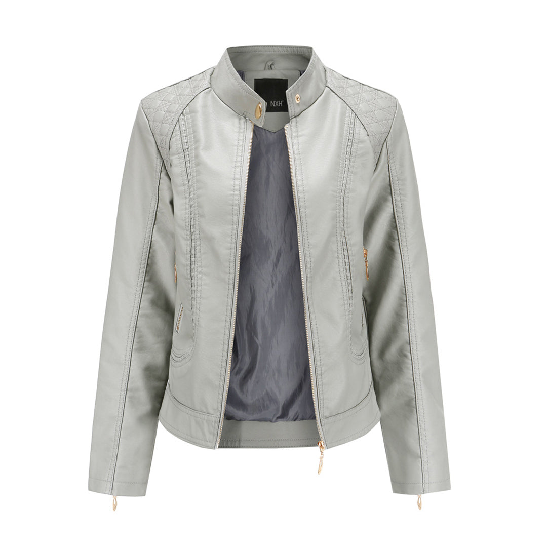 Veste femme | Veste à col montant et fermeture zippée pour les journées fraîches