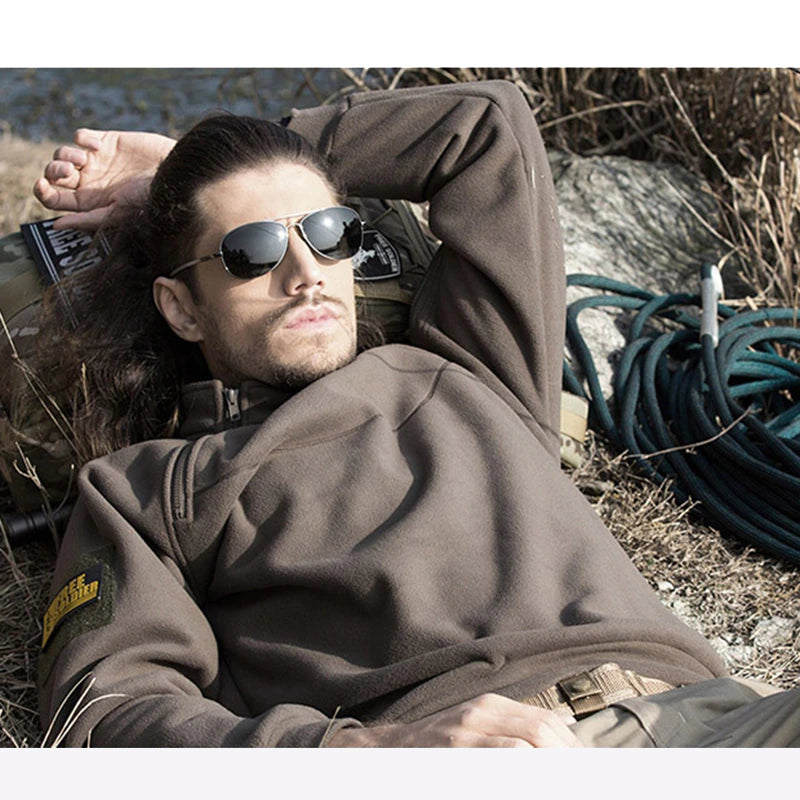 Pull polaire coupe-vent pour homme – Chaud, Respirant & Fonctionnel