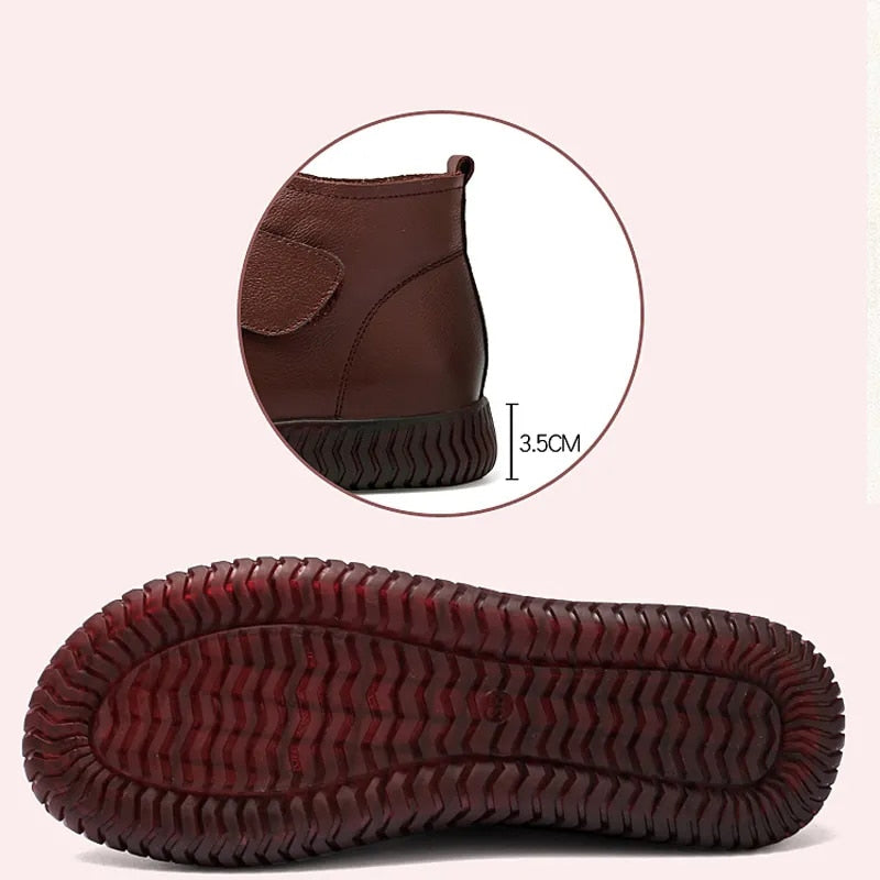 Adélie | Bottines Femme Imperméables avec Doublure Chaude en Fausse Fourrure