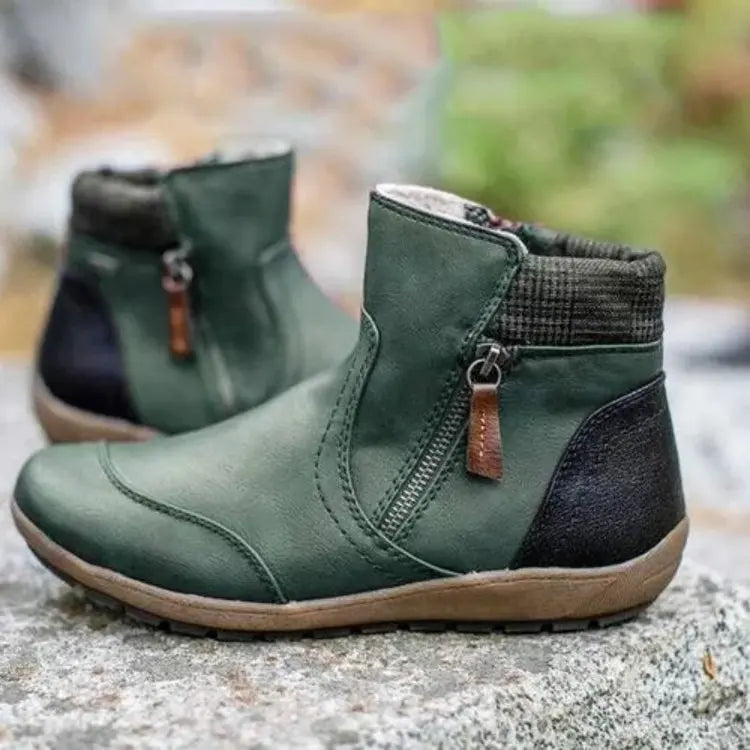 Bottines Femme Confortables avec Fermeture Éclair – Chic, Pratiques & Confortables