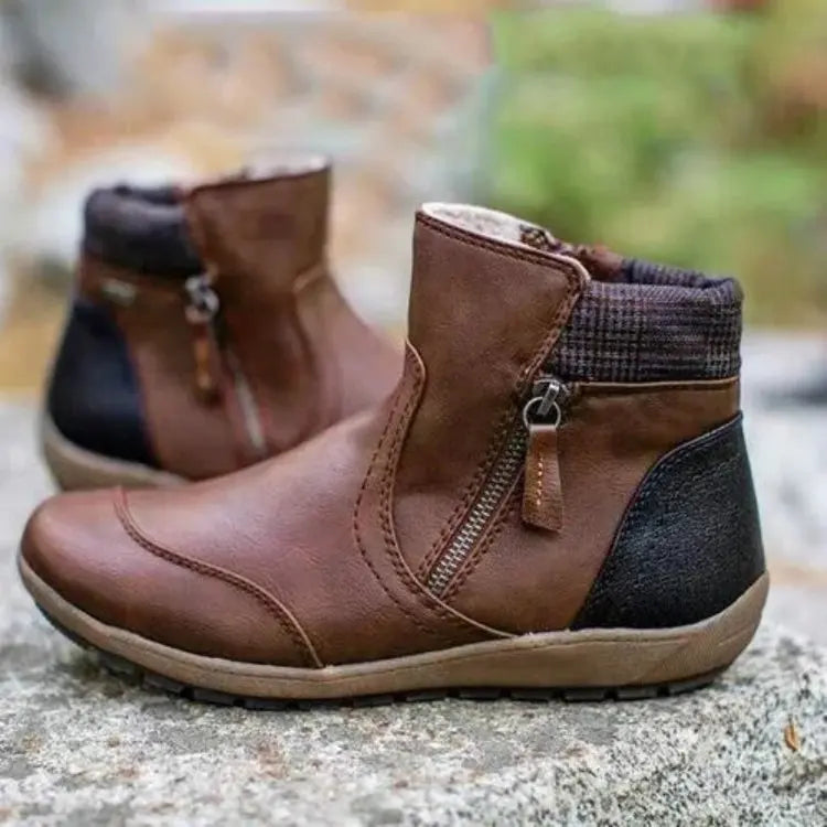 Bottines Femme Confortables avec Fermeture Éclair – Chic, Pratiques & Confortables
