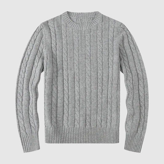 Pull à motif torsadé pour homme – Confortable, Texturé & Polyvalent