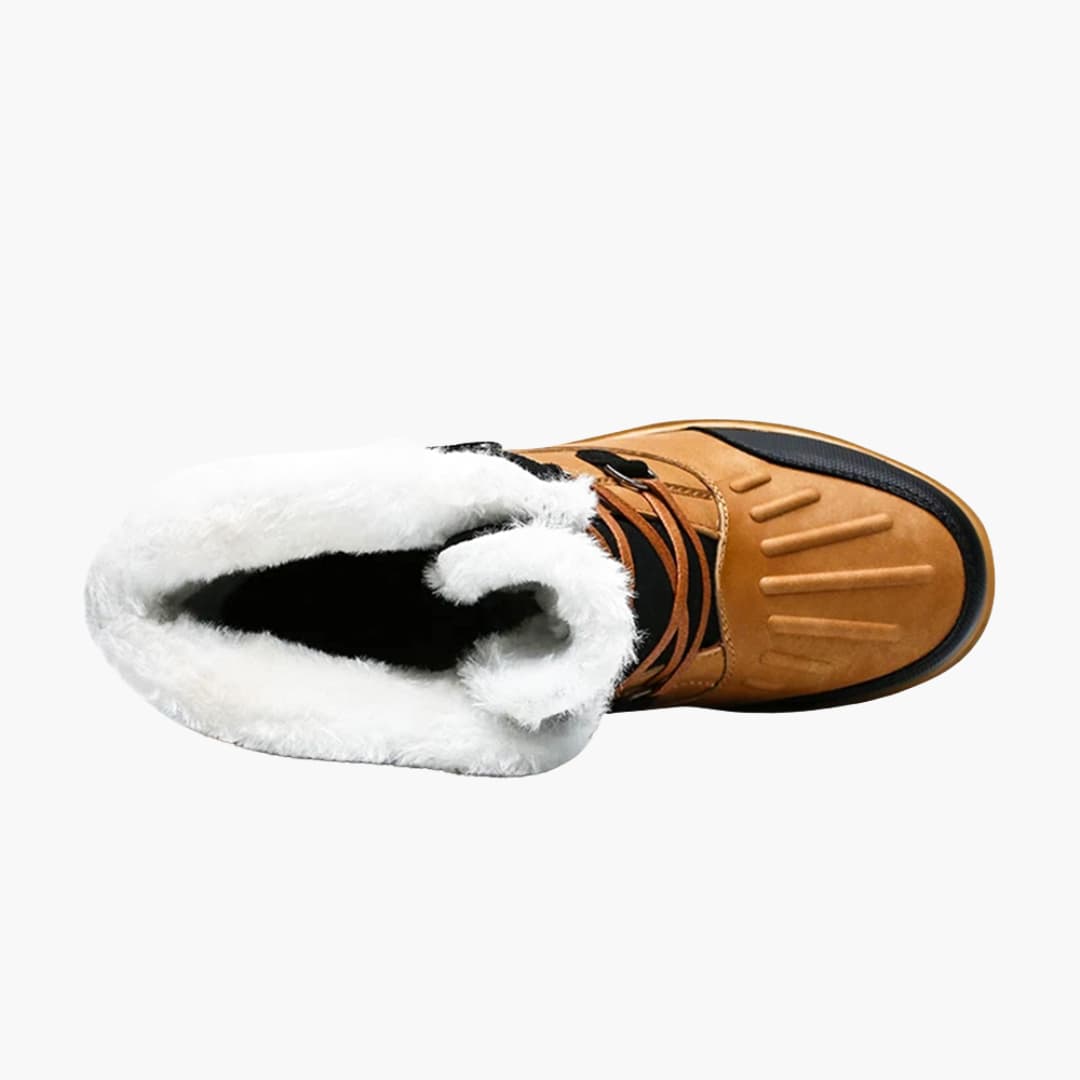 Bottes d’Hiver Homme – Chaudes, Lacées & Semelle Antidérapante