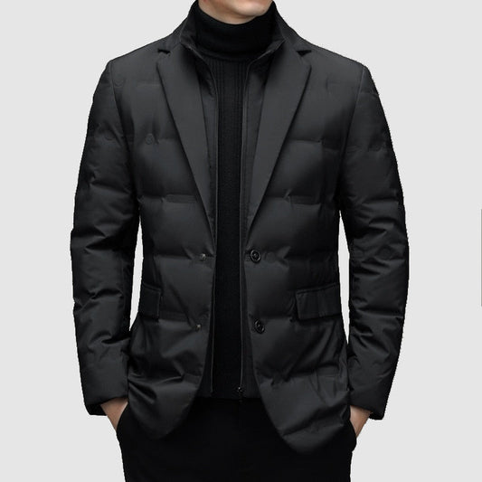 Jack | Veste Homme Hiver Slim Fit Matelassée | Design Élégant à Col Revers