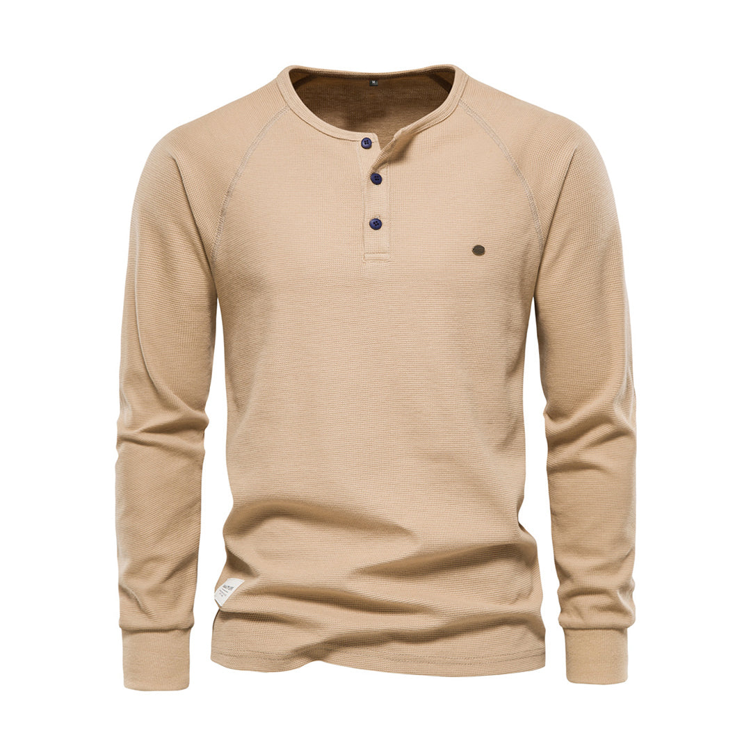 Henley Homme à Manches Longues | Confort & Style Quotidien