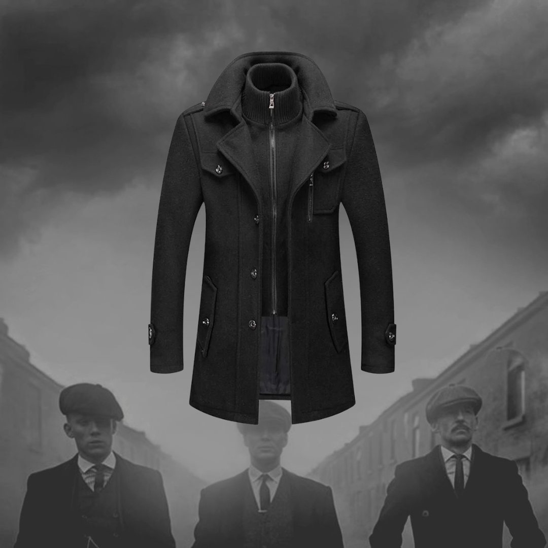 Peaky Blinders Coat Homme | Manteau en Laine Élégant et Coupe Moderne