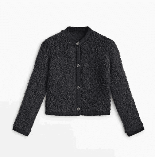 Teddy Cardigan Femme | Gilet Douillet Casual pour l’Automne et l’Hiver