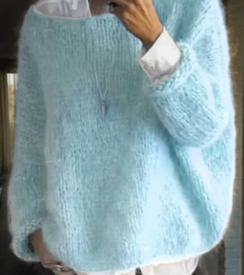 Nadine | Pull Femme Oversize Tricot Uni Confortable et Tendance