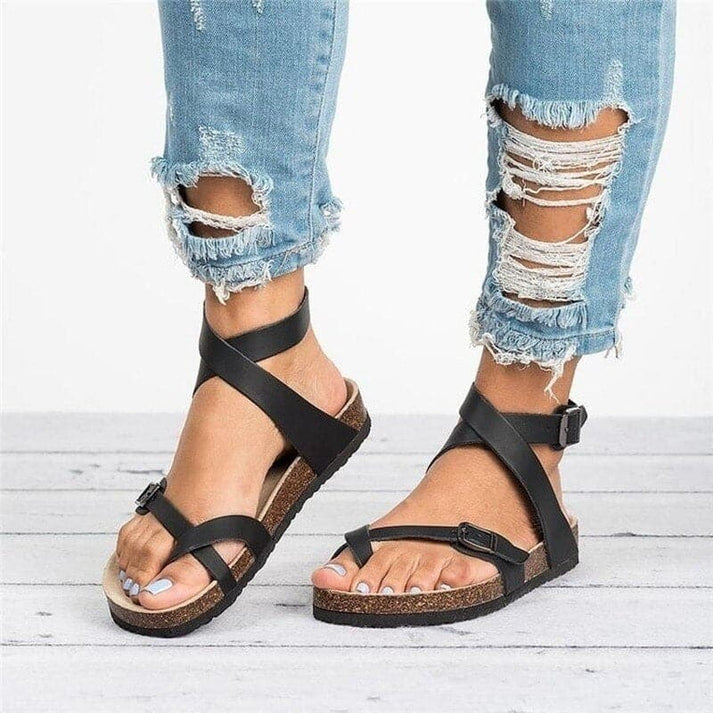 Sandales en Cuir pour Femme – Élégance Intemporelle et Confort Quotidien
