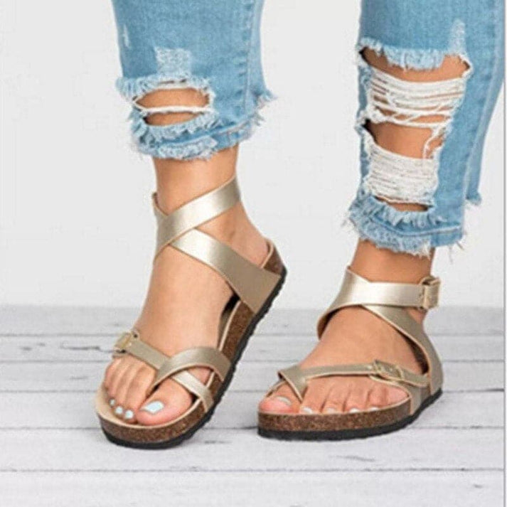 Sandales en Cuir pour Femme – Élégance Intemporelle et Confort Quotidien