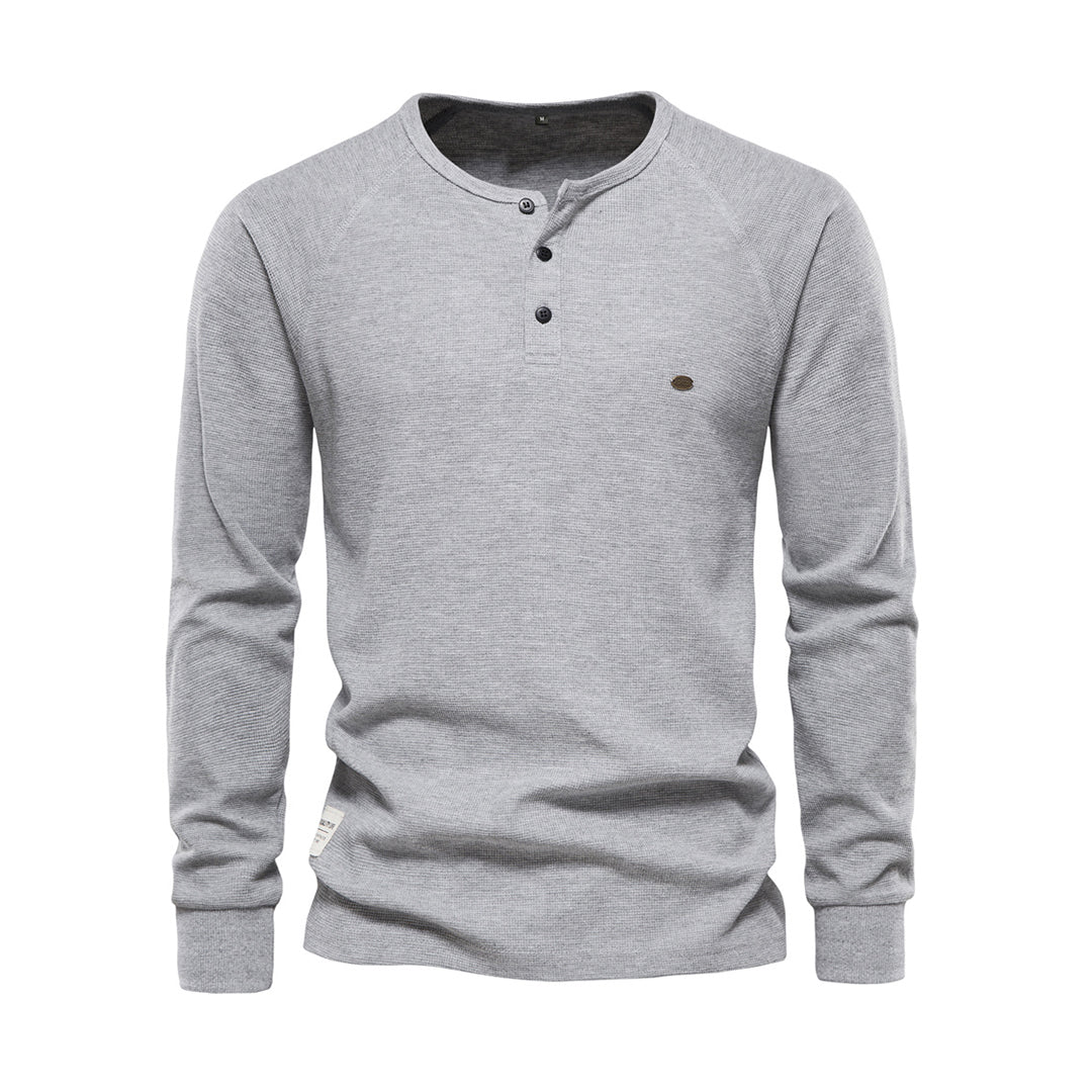 Henley Homme à Manches Longues | Confort & Style Quotidien