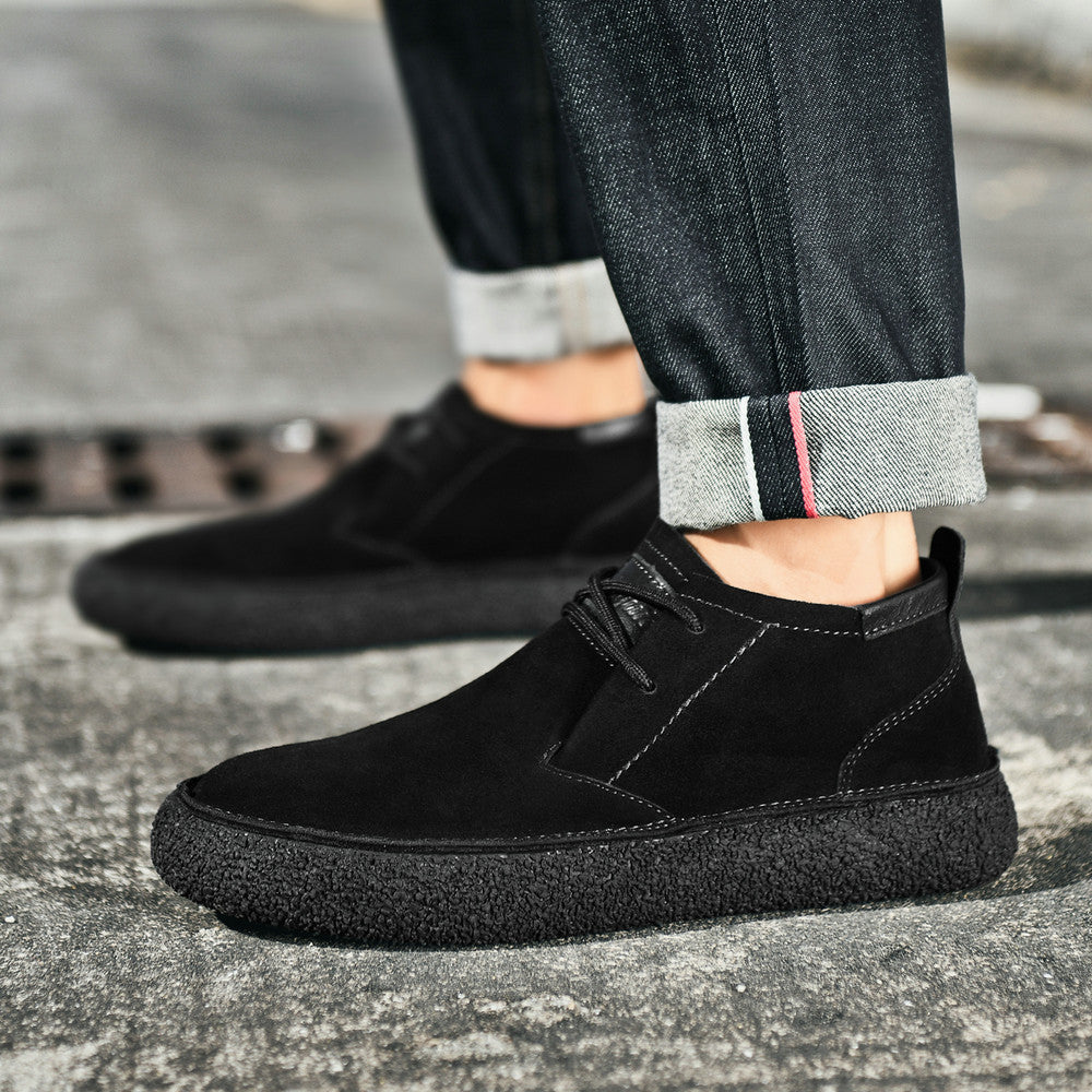 Chaussures de loisirs décontractées pour homme avec semelle structurée — confort urbain quotidien