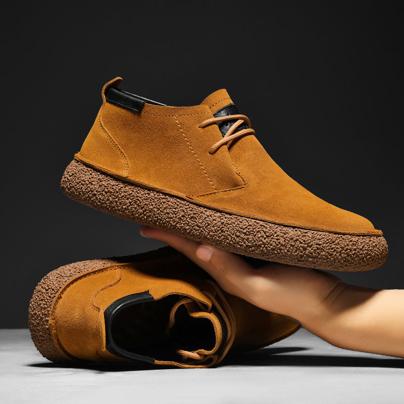 Chaussures de loisirs décontractées pour homme avec semelle structurée — confort urbain quotidien