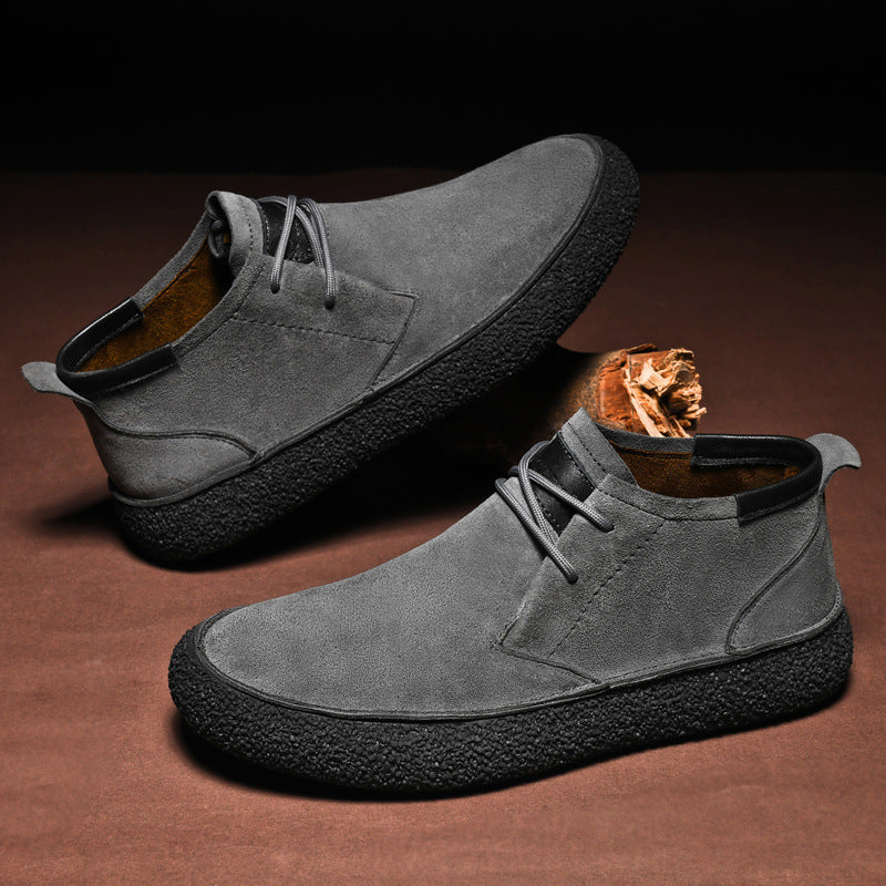 Chaussures de loisirs décontractées pour homme avec semelle structurée — confort urbain quotidien