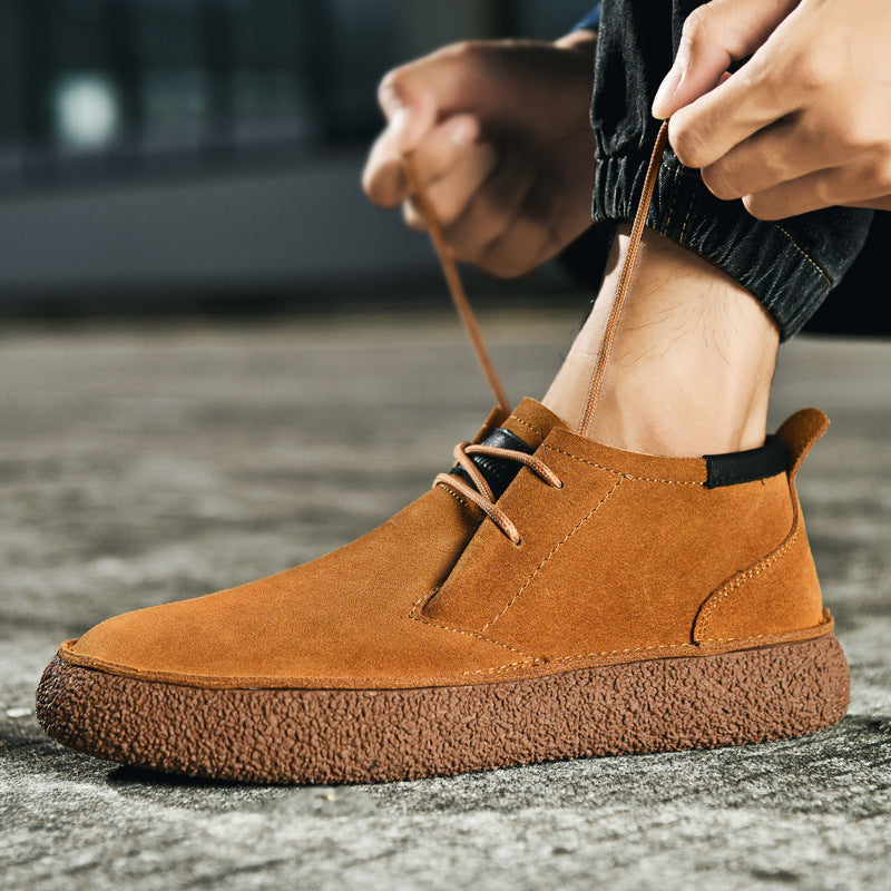 Chaussures de loisirs décontractées pour homme avec semelle structurée — confort urbain quotidien